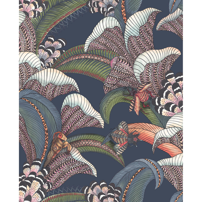 COLE & SON ARDMORE-JABULA HOOPOE LEAVES - MIDNIGHT 119/1006.CS.0