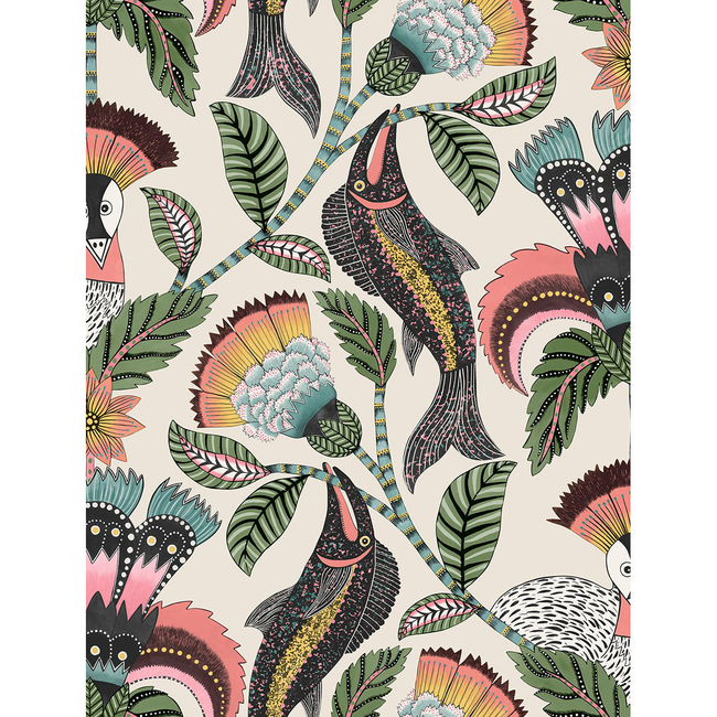 COLE & SON ARDMORE-JABULA NENE - CORAL PARCHMENT 119/8036.CS.0
