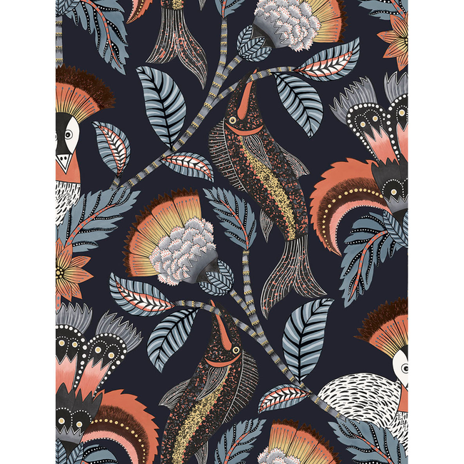 COLE & SON ARDMORE-JABULA NENE - TERRACOTTA MIDNIGHT 119/8038.CS.0