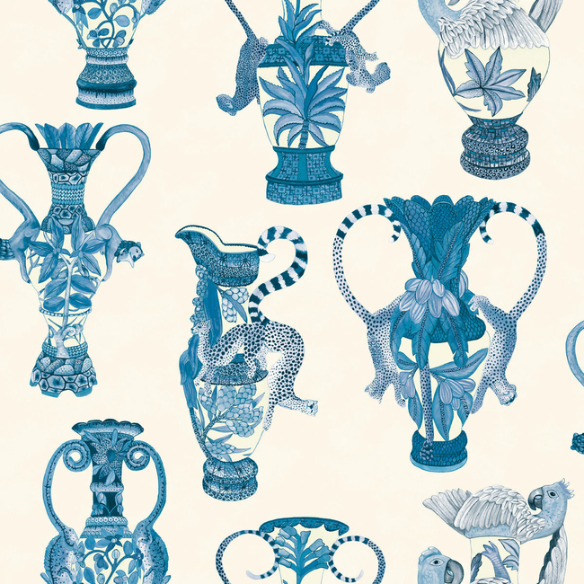 COLE & SON ARDMORE KHULU VASES - BLUE & WHITE 109/12059.CS.0