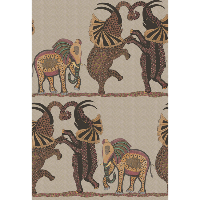 COLE & SON ARDMORE SAFARI DANCE - RED & LINEN 109/8038.CS.0