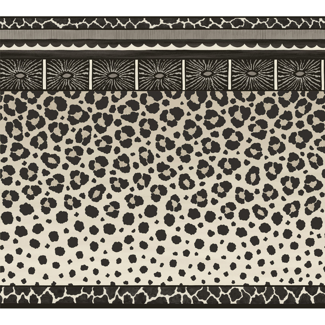 COLE & SON ARDMORE ZULU BORDER - BLACK & WHITE 109/13061.CS.0