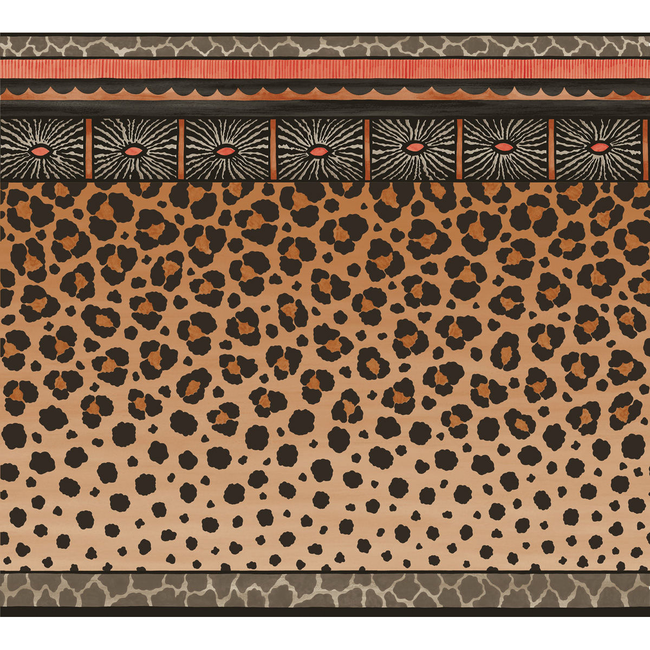 COLE & SON ARDMORE ZULU BORDER - RED & BROWN 109/13060.CS.0