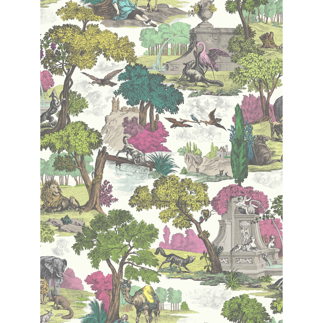 COLE & SON CONTEMPORARY FABRICS VERSAILLES GRAND PRINT - BRT CLASS MULTI F111/6023.CS.0