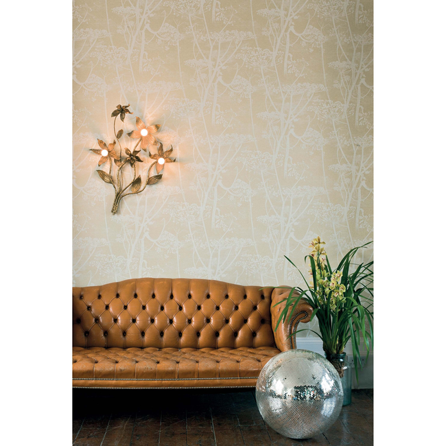 COLE & SON CONTEMPORARY RESTYLED COW PARSLEY - STRAW/WHITE 95/9053.CS.0