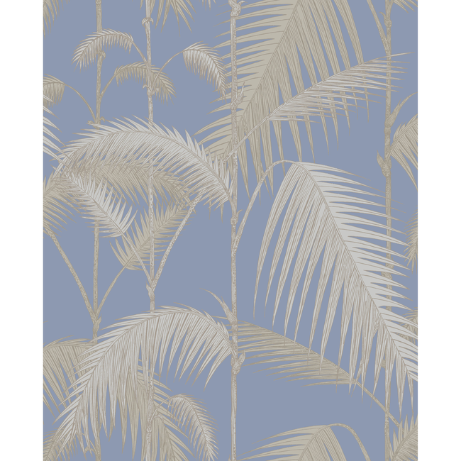 COLE & SON CONTEMPORARY RESTYLED PALM JUNGLE - STRAW & BLUE 95/1006.CS.0