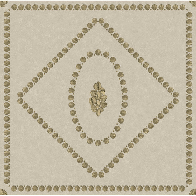 COLE & SON FORNASETTI SENZA TEMPO II CONCHIGLIE - GOLD ON STONE 123/5025.CS.0
