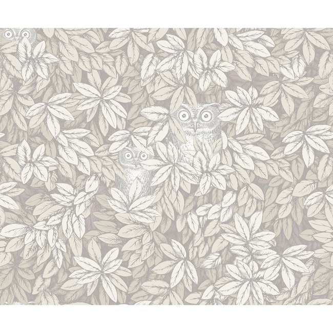 COLE & SON FORNASETTI SENZA TEMPO II FOGLIE E CIVETTE - WHITE 123/11052.CS.0