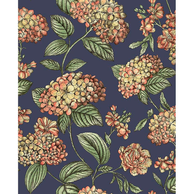 COLE & SON FORNASETTI SENZA TEMPO II RAMO DI ORTENSIA - CORAL 123/8040.CS.0