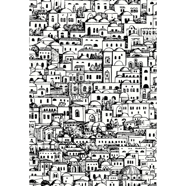 COLE & SON FORNASETTI SENZA TEMPO MEDITERRANEA - WHITE/BLACK 114/19039.CS.0