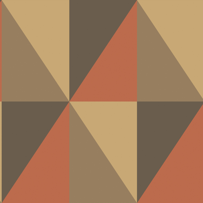 COLE & SON GEOMETRIC II APEX GRAND - BRICK AND BLACK 105/10041.CS.0