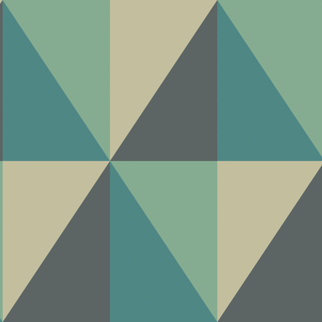 COLE & SON GEOMETRIC II APEX GRAND - TEAL 105/10045.CS.0