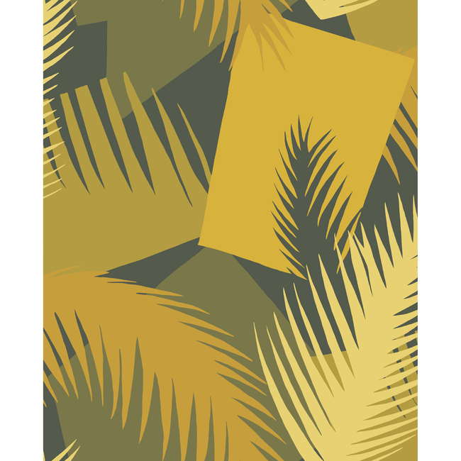 COLE & SON GEOMETRIC II DECO PALM - YELLOW 105/8035.CS.0