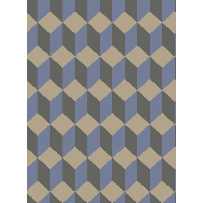 COLE & SON GEOMETRIC II DELANO - BLUE AND BLACK 105/7034.CS.0