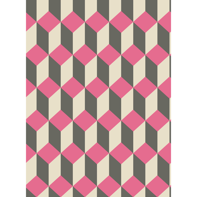 COLE & SON GEOMETRIC II DELANO - PINK AND BLACK 105/7033.CS.0