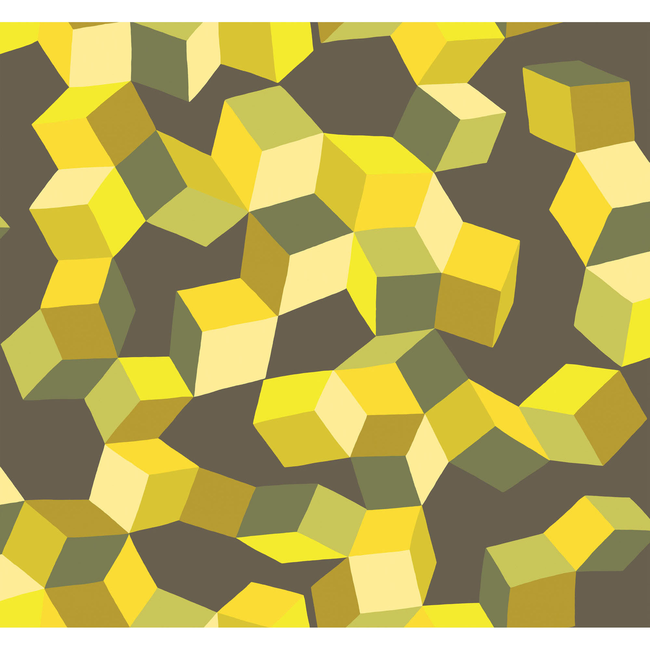 COLE & SON GEOMETRIC II PUZZLE - YELLOW AND BLACK 105/2012.CS.0