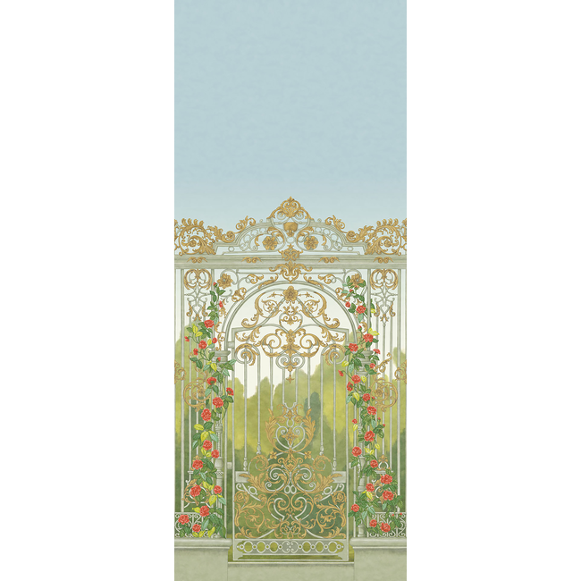 COLE & SON HISTORIC ROYAL PALACES-GREAT MASTERS TIJOU GATE - SPRING GREEN 118/8017.CS.0