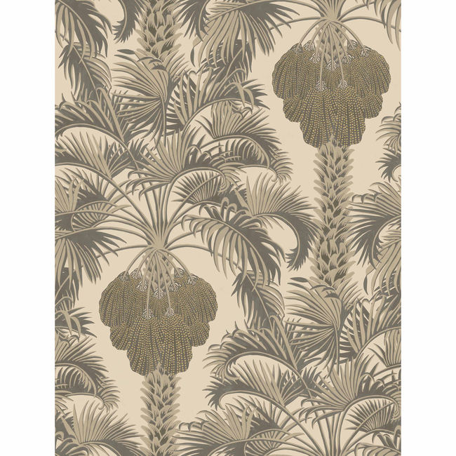 COLE & SON HOLLYWOOD PALM - SILVER & CHARCOAL 113/1003.CS.0