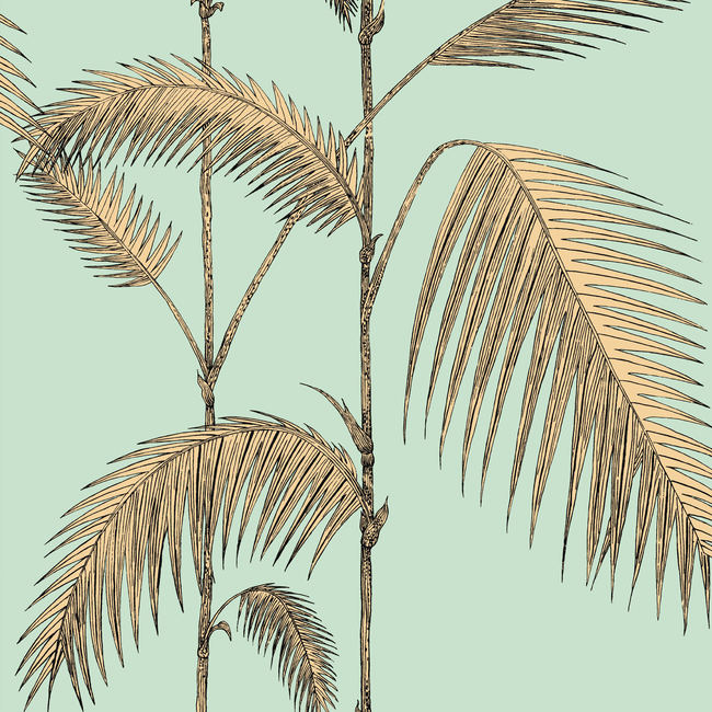 COLE & SON ICONS PALM LEAVES - MINT/YELLOW 112/2006.CS.0