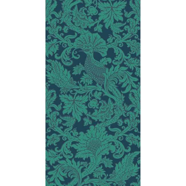 COLE & SON MARIINSKY DAMASK BALABINA - MIDNIGHT & JADE 108/1005.CS.0