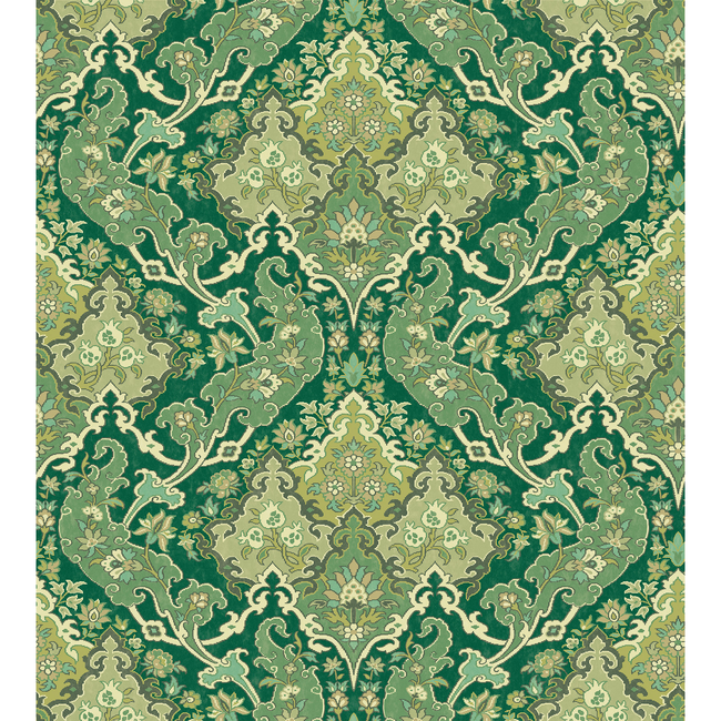 COLE & SON MARIINSKY DAMASK PUSHKIN - FOREST GREEN 108/8041.CS.0
