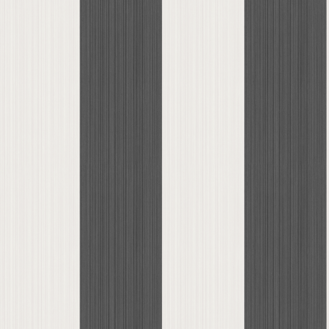 COLE & SON MARQUEE STRIPES JASPE STRIPE - BLACK + WHITE 110/4025.CS.0