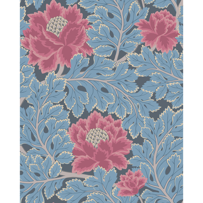 COLE & SON PEARWOOD AURORA - CERISE/CERULEAN BL 116/1004.CS.0