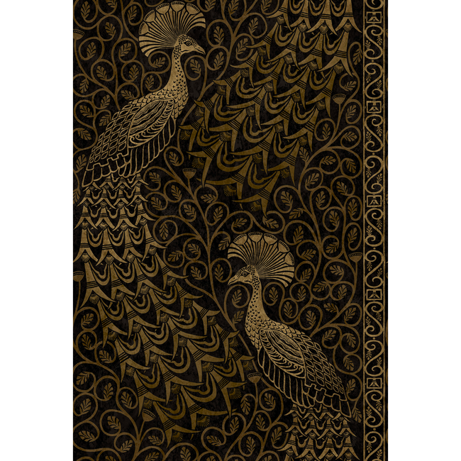 COLE & SON PEARWOOD PAVO PARADE - M GOLD/SOOT 116/8032.CS.0