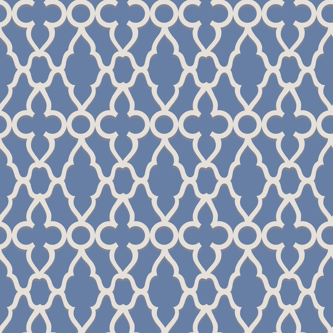 COLE & SON PEARWOOD TREILLAGE - WHITE/HYACINTH 116/6021.CS.0