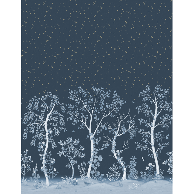 COLE & SON THE GARDENS VOL I SEASONAL WOODS - MIDNIGHT 120/6025.CS.0