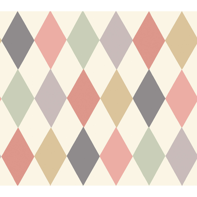 COLE & SON WHIMSICAL PUNCHINELLO - CORAL & GRN 103/2009.CS.0
