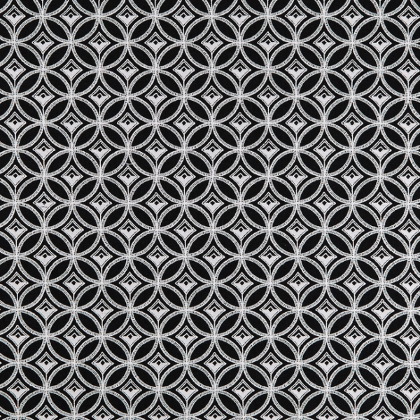 Clarke & Clarke BW1009 - BLACK/WHITE upholstery fabric swatch for sample-first furniture planning