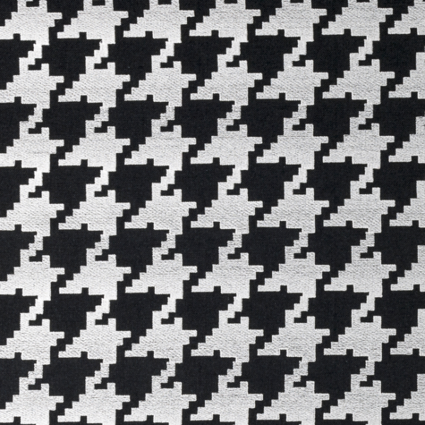 Clarke & Clarke BW1011 - BLACK/WHITE upholstery fabric swatch for sample-first furniture planning