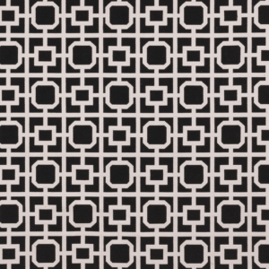 Clarke & Clarke BW1017 - Black/White upholstery fabric swatch