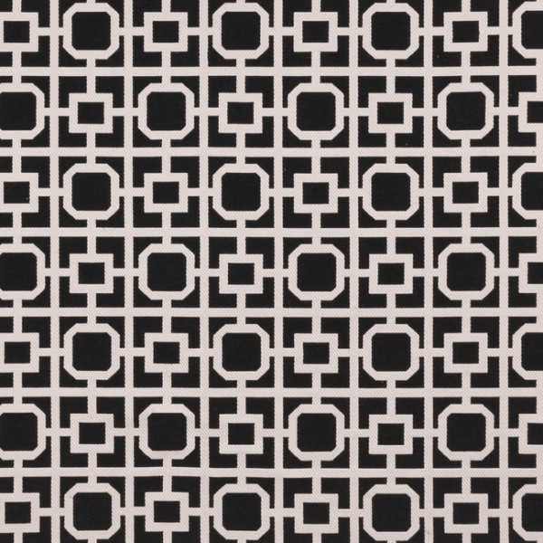 Clarke & Clarke BW1017 - BLACK/WHITE upholstery fabric swatch for sample-first furniture planning