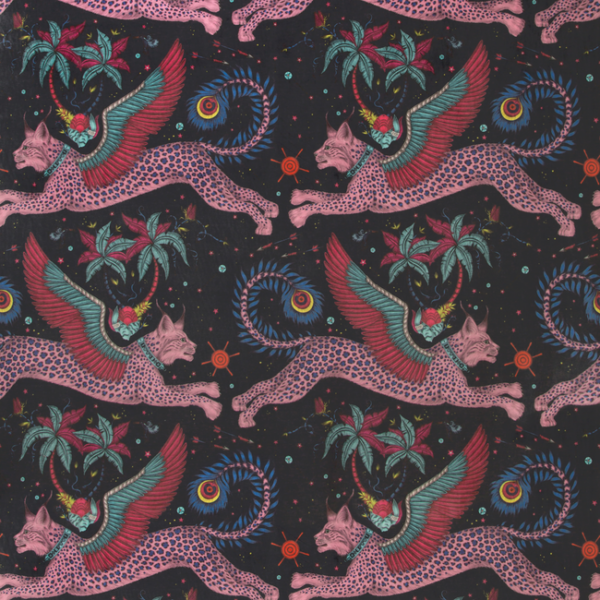Clarke & Clarke Designer Emma J Shipley For C&C LYNX VELVET - NAVY upholstery fabric swatch for sample-first furniture planning