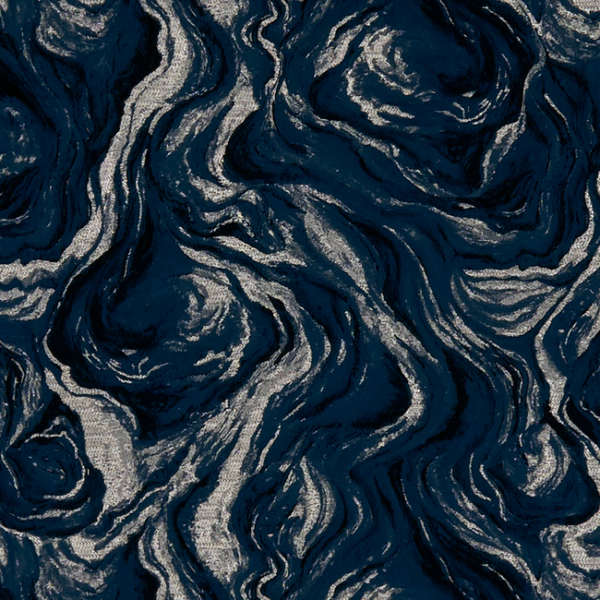 Clarke & Clarke LAVICO - MIDNIGHT upholstery fabric swatch for sample-first furniture planning