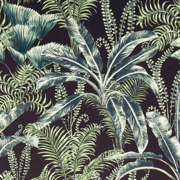 Clarke & Clarke MAJORELLE VELVET - CHARCOAL upholstery fabric swatch for sample-first furniture planning