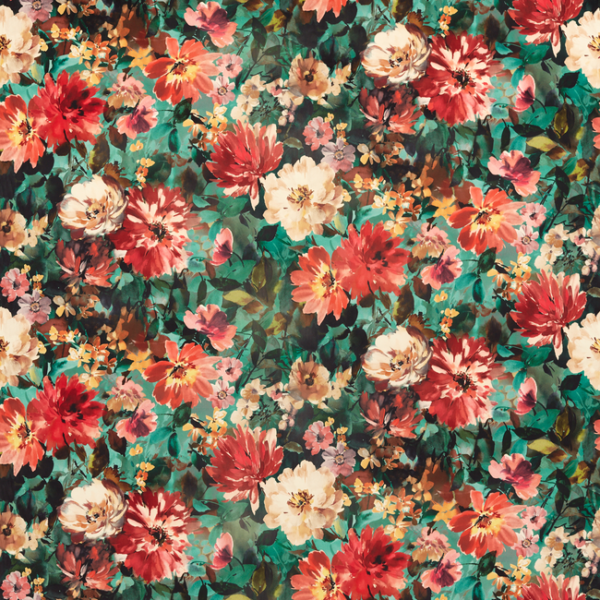 Clarke & Clarke TAHITI - ANTIQUE/MINERAL VELVET upholstery fabric swatch for sample-first furniture planning
