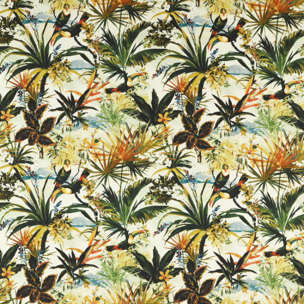 Clarke & Clarke TOUCAN - OUTDOOR upholstery fabric swatch for sample-first furniture planning