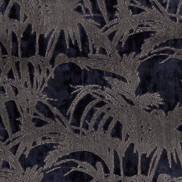 Clarke & Clarke TROPICALE - MIDNIGHT upholstery fabric swatch for sample-first furniture planning