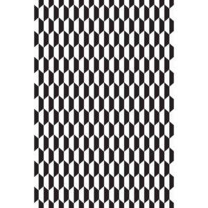 Cole & Son Tile - Blk Wht upholstery fabric swatch