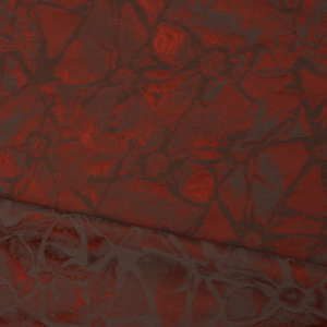Donghia Desert Bloom Fossil Reversible - Red upholstery fabric swatch