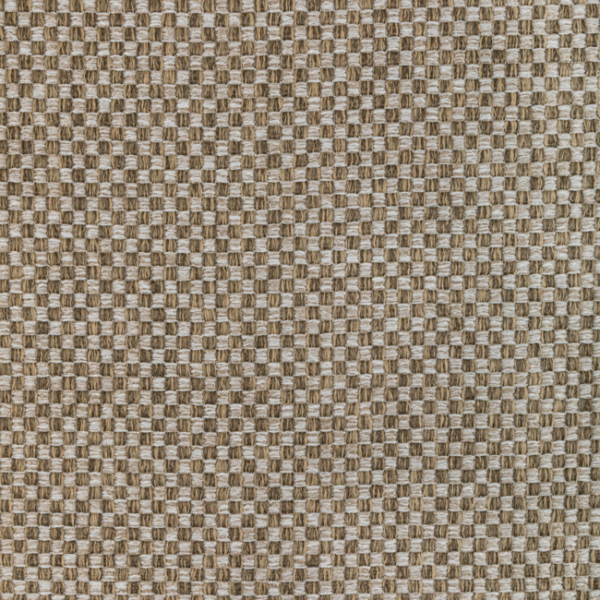 DONGHIA LAKE HILL PERFORMANCE/OUTDOOR CHECK PLEASE - STONE upholstery fabric swatch for sample-first furniture planning