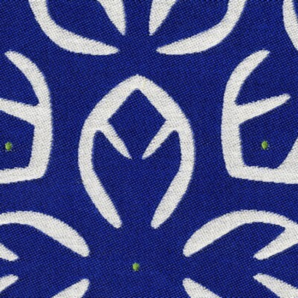 DONGHIA OAHU - BLUE-WHITE upholstery fabric swatch for sample-first furniture planning