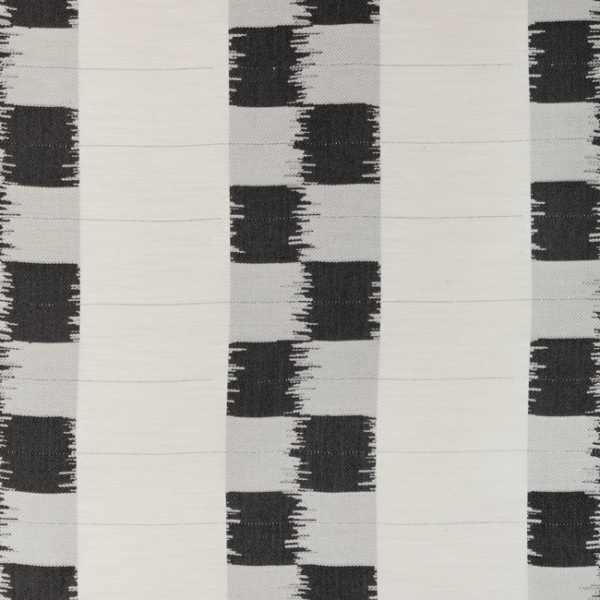 Donghia JUST CHECKING - CHARCOAL upholstery fabric swatch for sample-first furniture planning