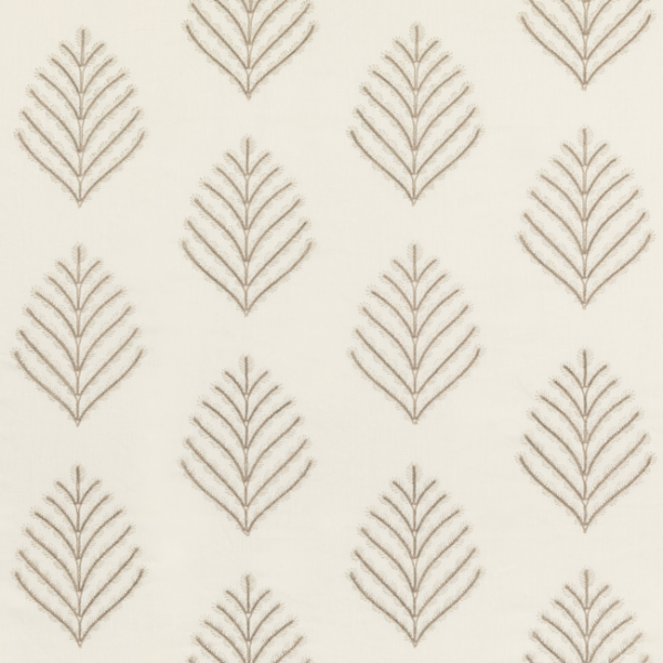 G P & J BAKER ARTISAN II TREEN - IVORY/STONE upholstery fabric swatch for sample-first furniture planning