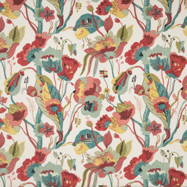 G P & J BAKER CALIFORNIA - LINEN/TEAL/PIMENTO SP-BP10631.4.0