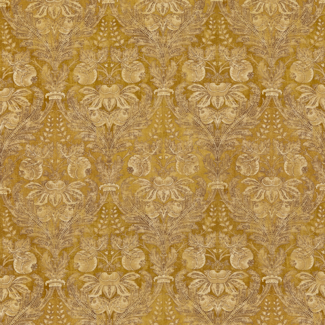 G P & J BAKER COROMANDEL LAPURA DAMASK - OCHRE BP10828.2.0