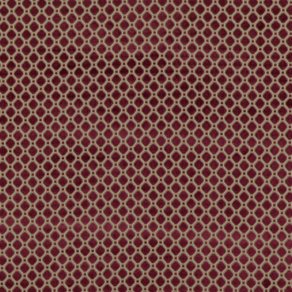 G P & J BAKER COROMANDEL VELVETS INDUS VELVET - BERRY BF10826.474.0 - Limited Stock